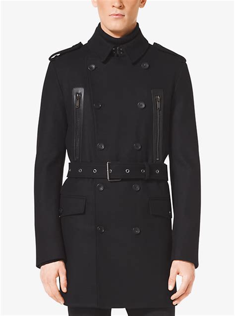 michael kors admiral color|Wool Melton Admiral Trench Coat .